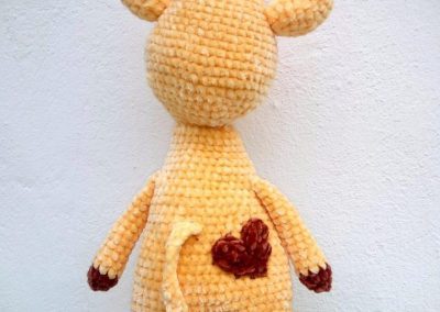 Crochet giraffe toy