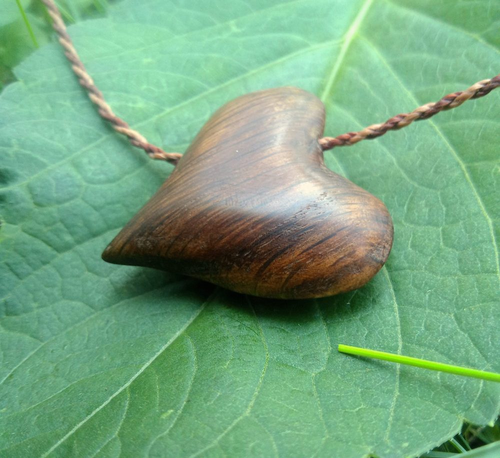 heart-necklace-4 Wooden heart necklace