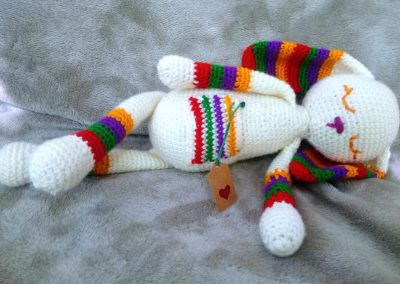 Little sleepy crochet bunny